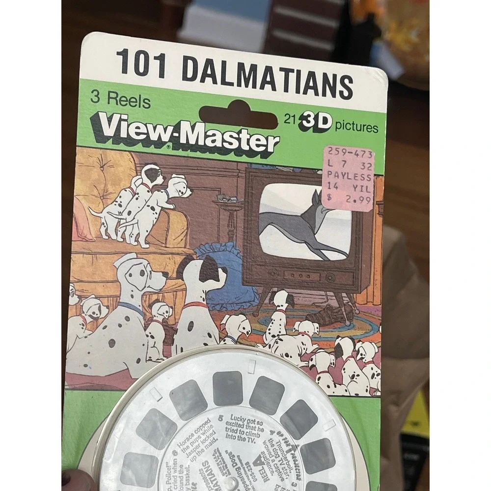Walt Disney 101 Dalmatians VIEW-MASTER‎ 3 Reels 21 3D Pictures New